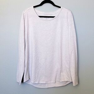 Loft metallic thread long sleeve tee XL